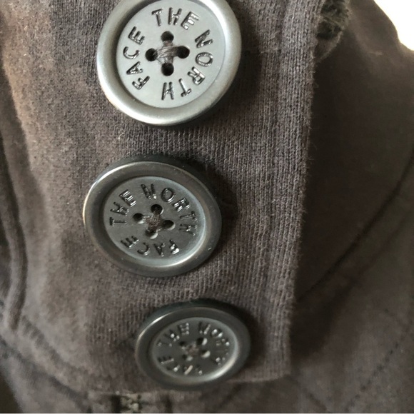 North Face Quilted Fleece Lined Zip Up Jacket Coat Black M - Picture 3 of 8